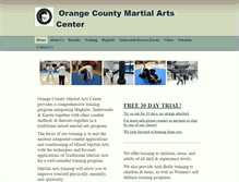 Tablet Screenshot of ocmartialartscenter.com